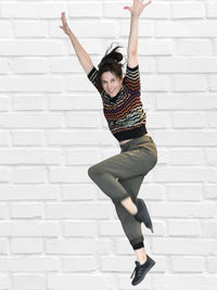 Pantalon chino kaki foncé