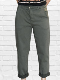 Pantalon chino kaki foncé