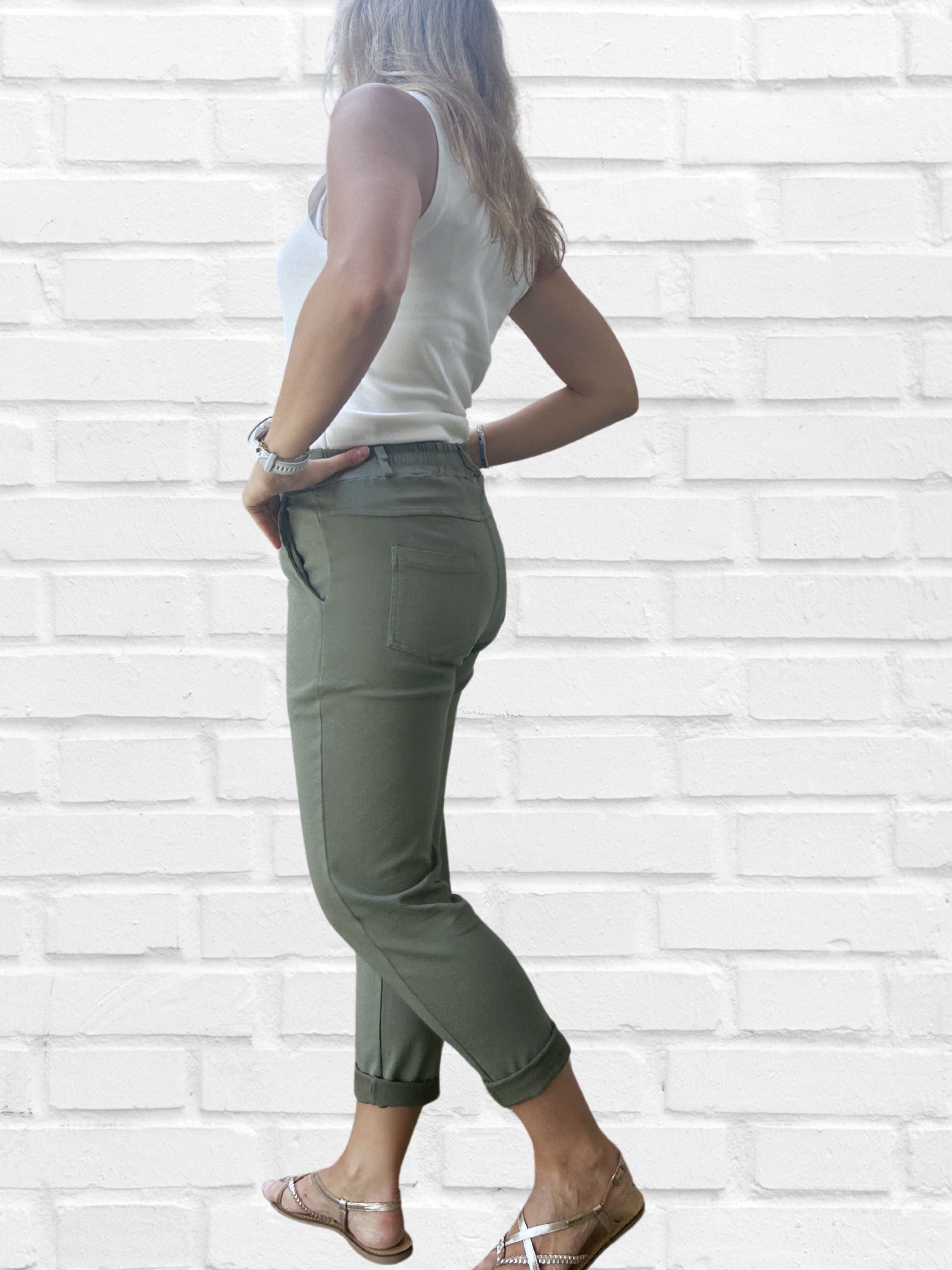 Pantalon chino kaki
