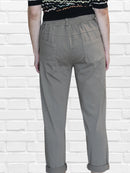 Pantalon chino gris-kaki